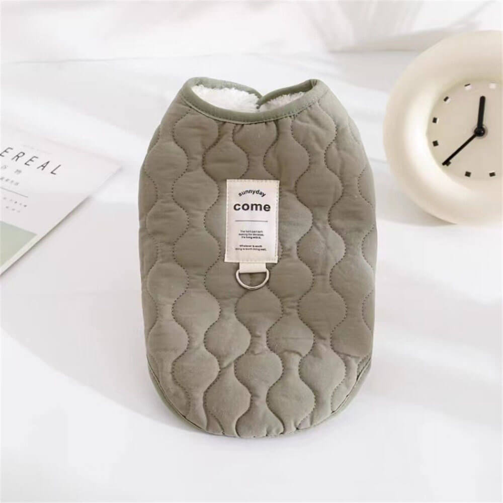 Gemütliche gesteppte Hundeweste - Warm und stylische Tierbekleidung