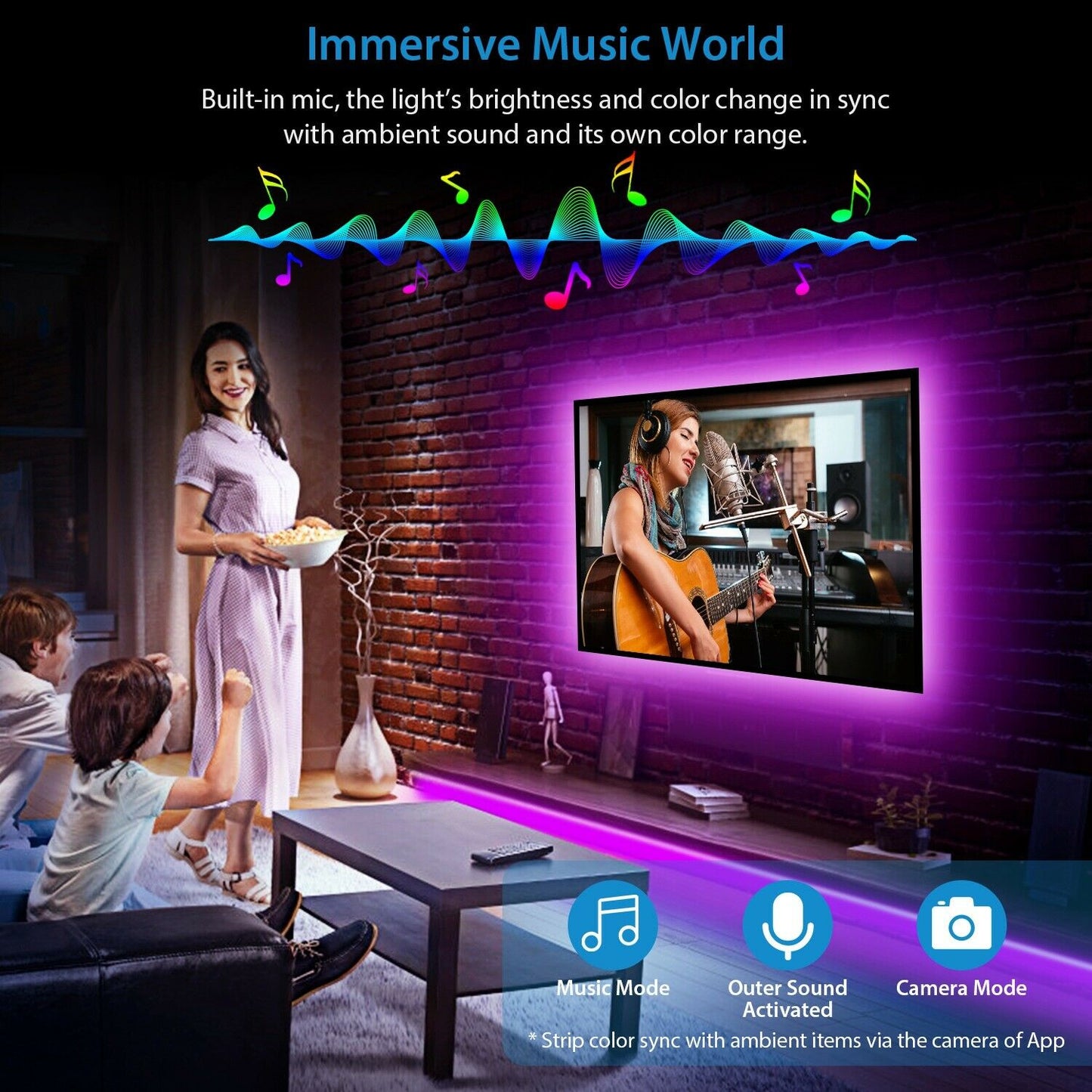 Frendorf | 5M LED Streifenlicht 5050 SMD RGB wasserdicht Smart WIFI IR APP Controller