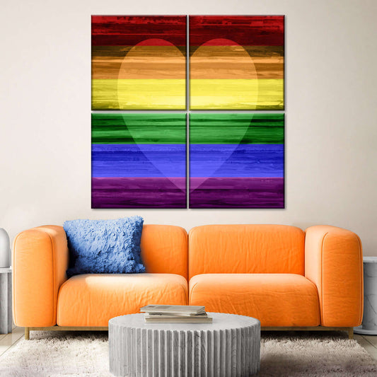 Frendorf | Die Regenbogenherz Wandkunst