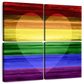 Frendorf | Die Regenbogenherz Wandkunst