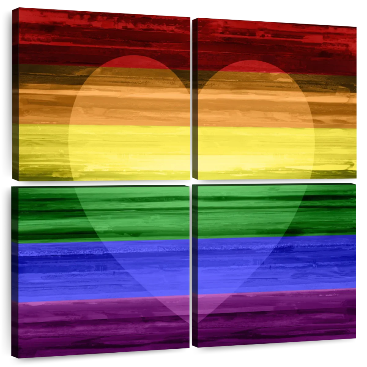 Frendorf | Die Regenbogenherz Wandkunst