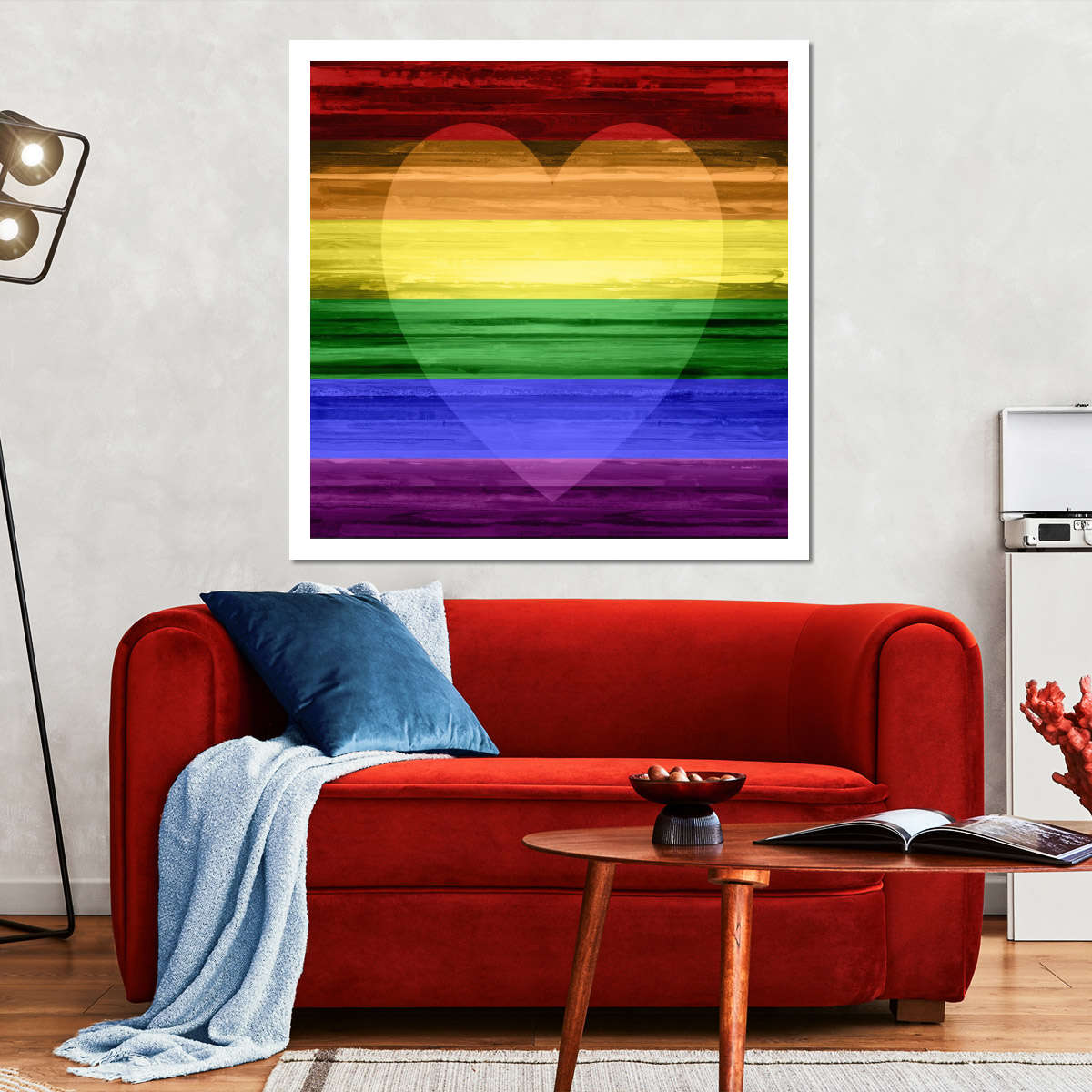 Frendorf | Die Regenbogenherz Wandkunst