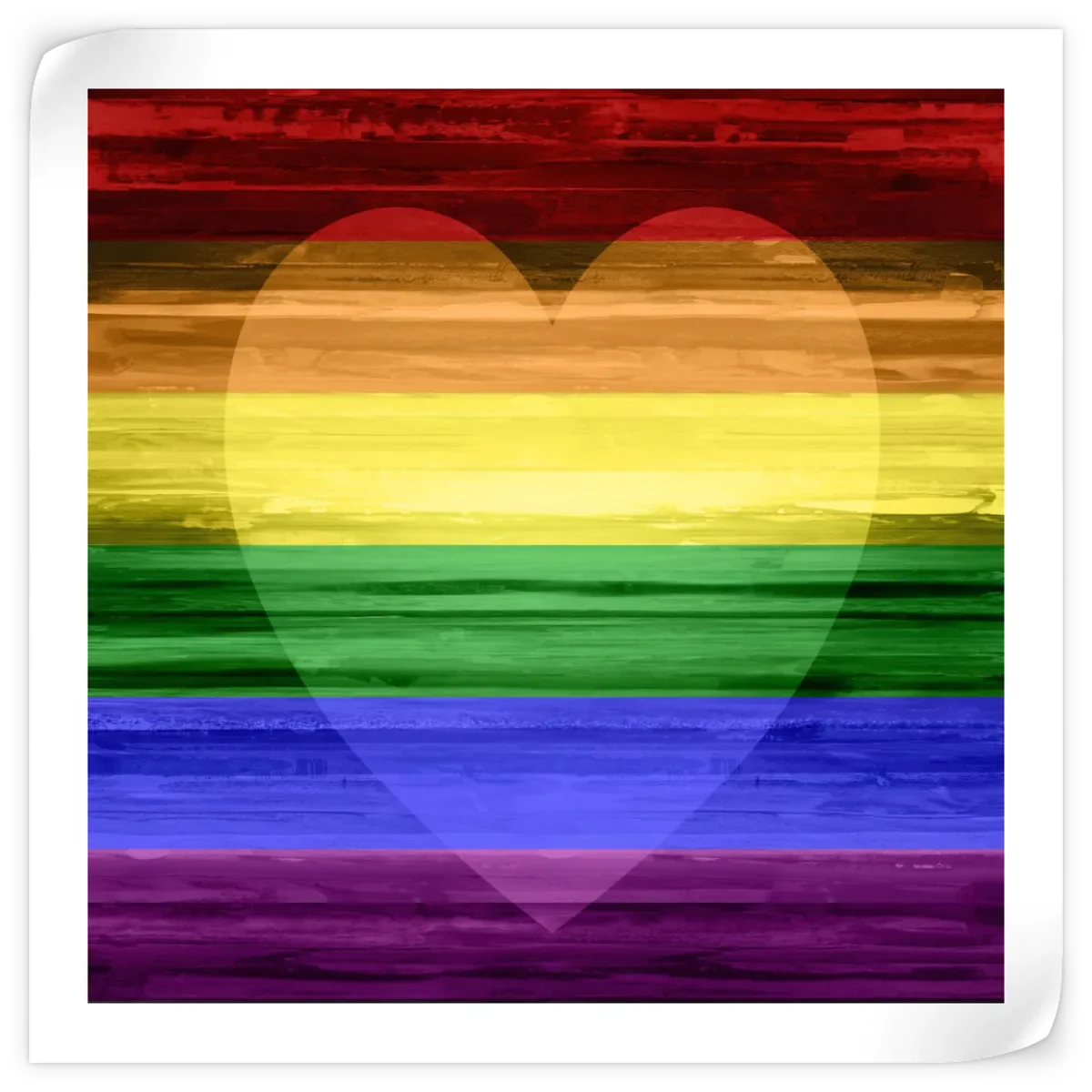 Frendorf | Die Regenbogenherz Wandkunst