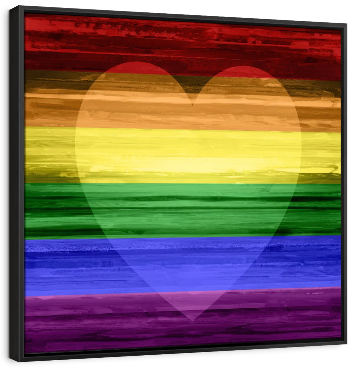 Frendorf | Die Regenbogenherz Wandkunst