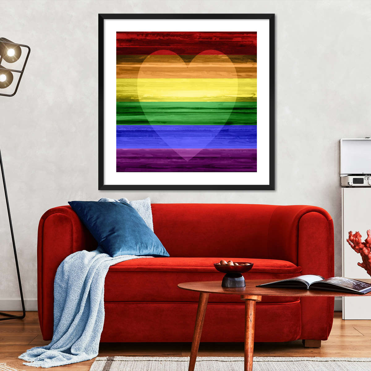 Frendorf | Die Regenbogenherz Wandkunst