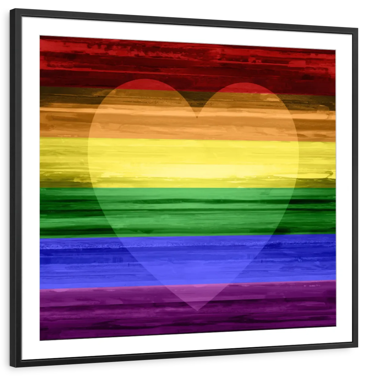 Frendorf | Die Regenbogenherz Wandkunst