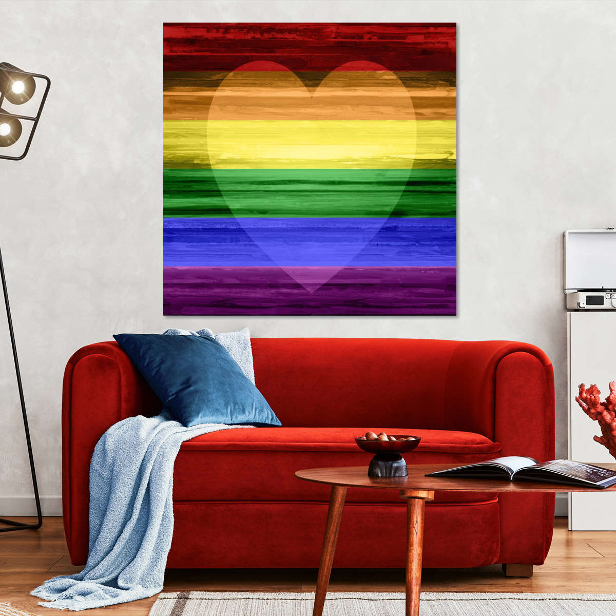 Frendorf | Die Regenbogenherz Wandkunst