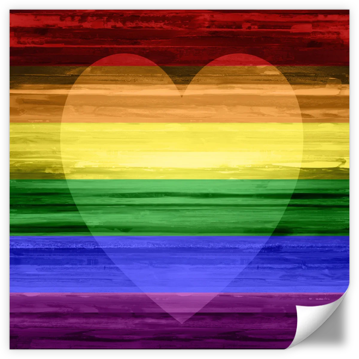 Frendorf | Die Regenbogenherz Wandkunst