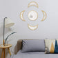 Frendorf | 5pcs/3pcs Set Rattan Mondphasen Wandkunst Spiegel