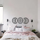 5 Stück Schwarze Mond Dekoration Wandhängend 3D Mondphase Spirituelle Schlafzimmer Wanddeko Nordisch Bohemian Stil Weihnachtsdekoration Zuhause