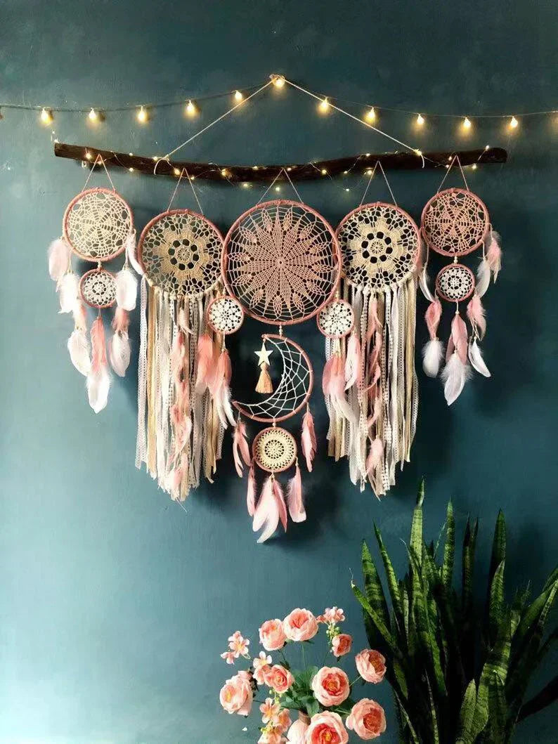 Frendorf | 5-teiliges Boho Traumfänger-Set
