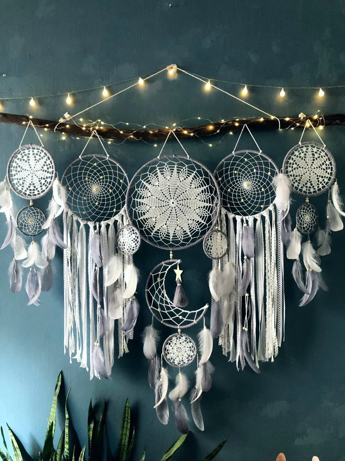 Frendorf | 5-teiliges Boho Traumfänger-Set