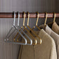 Frendorf | HangerLux Kleiderbügel Set aus Metall | Mattgold oder Silber | Nahtloser Kleiderschrank-Organizer | 5-teilig