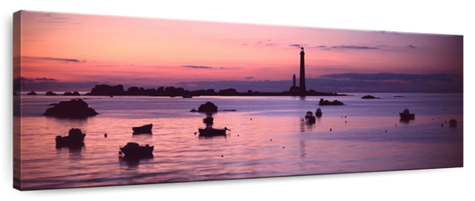 Frendorf | Leuchtturm bei Sonnenuntergang Ile Vierge Finistere Wandkunst