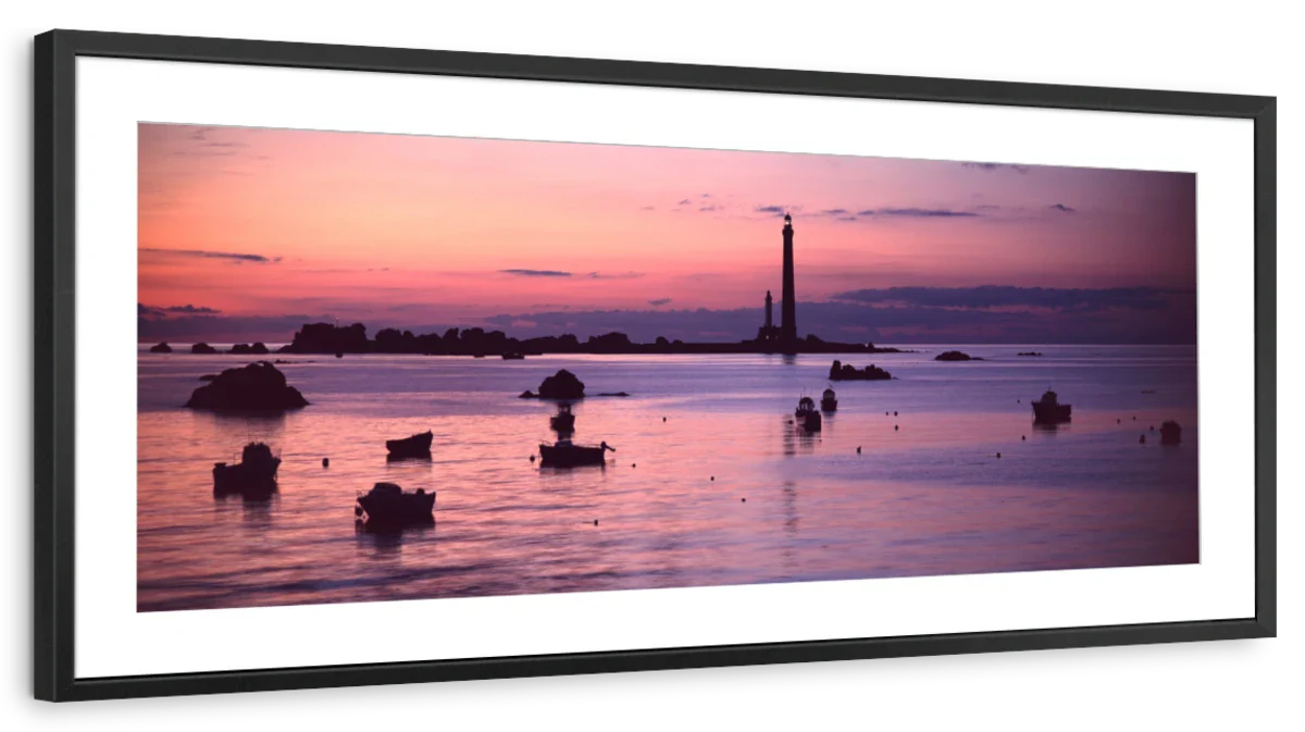 Frendorf | Leuchtturm bei Sonnenuntergang Ile Vierge Finistere Wandkunst