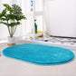 Feblilac Halbrund Solid Gold Gepolsterte Badematte, Mehrere Größen Weiches Plüsch Wasser-Absorbierend, Rutschfeste Toilettamatte, Weicher Dicke Badezimmerteppich, Reine Badezimmermatten, Einfache Beste Baderugs, Heiße Duschmatte Rutschfest, Toilettenmatte