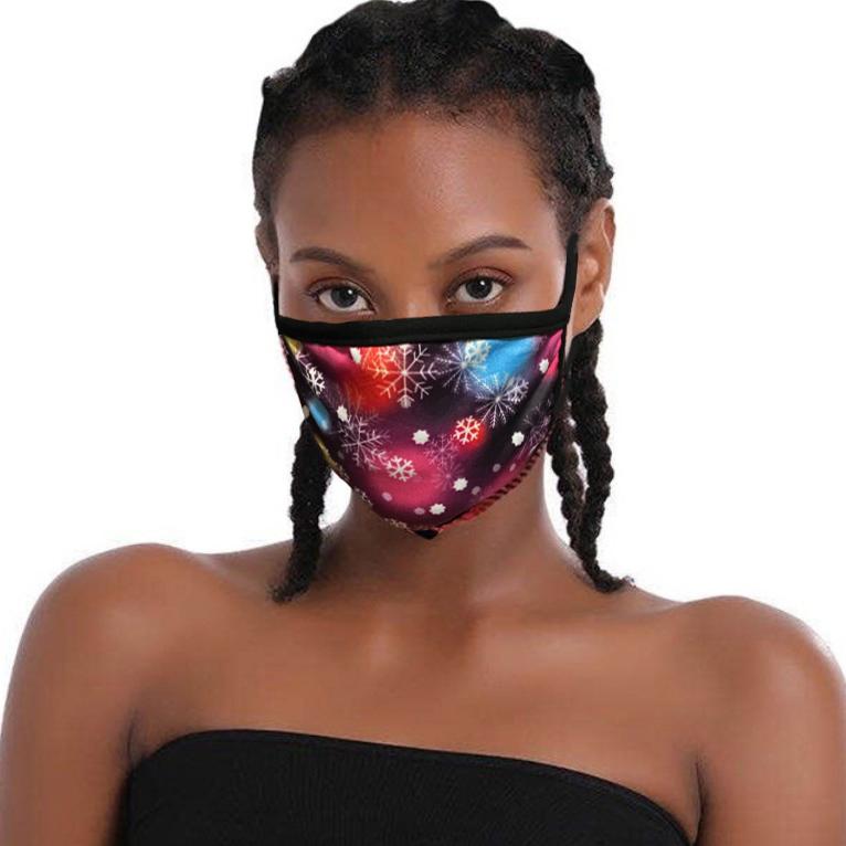 Frendorf | 6er-Pack: Stoff Weihnachts Schneeflocken Masken
