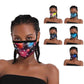 Frendorf | 6er-Pack: Stoff Weihnachts Schneeflocken Masken