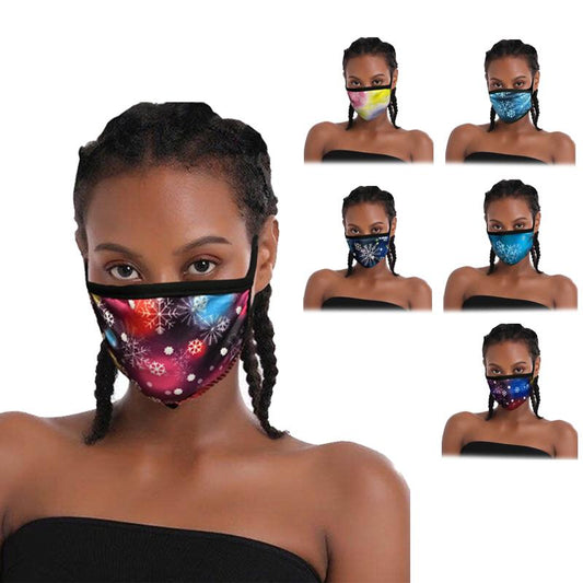 Frendorf | 6er-Pack: Stoff Weihnachts Schneeflocken Masken