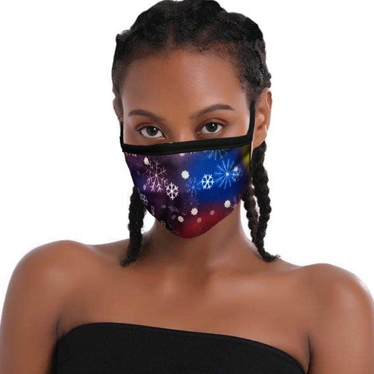 Frendorf | 6er-Pack: Stoff Weihnachts Schneeflocken Masken
