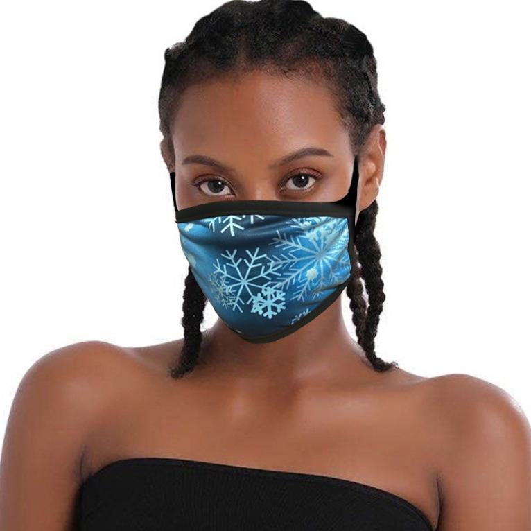 Frendorf | 6er-Pack: Stoff Weihnachts Schneeflocken Masken