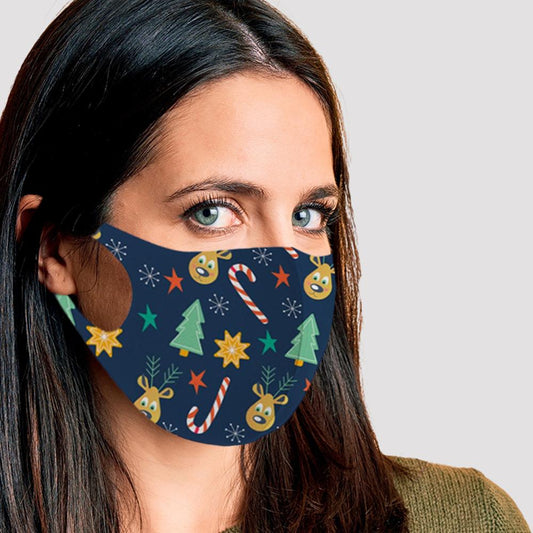 Frendorf | 6er-Pack: Lustig gestaltete, urlaubsbezogene, wiederverwendbare Gesichtsmasken