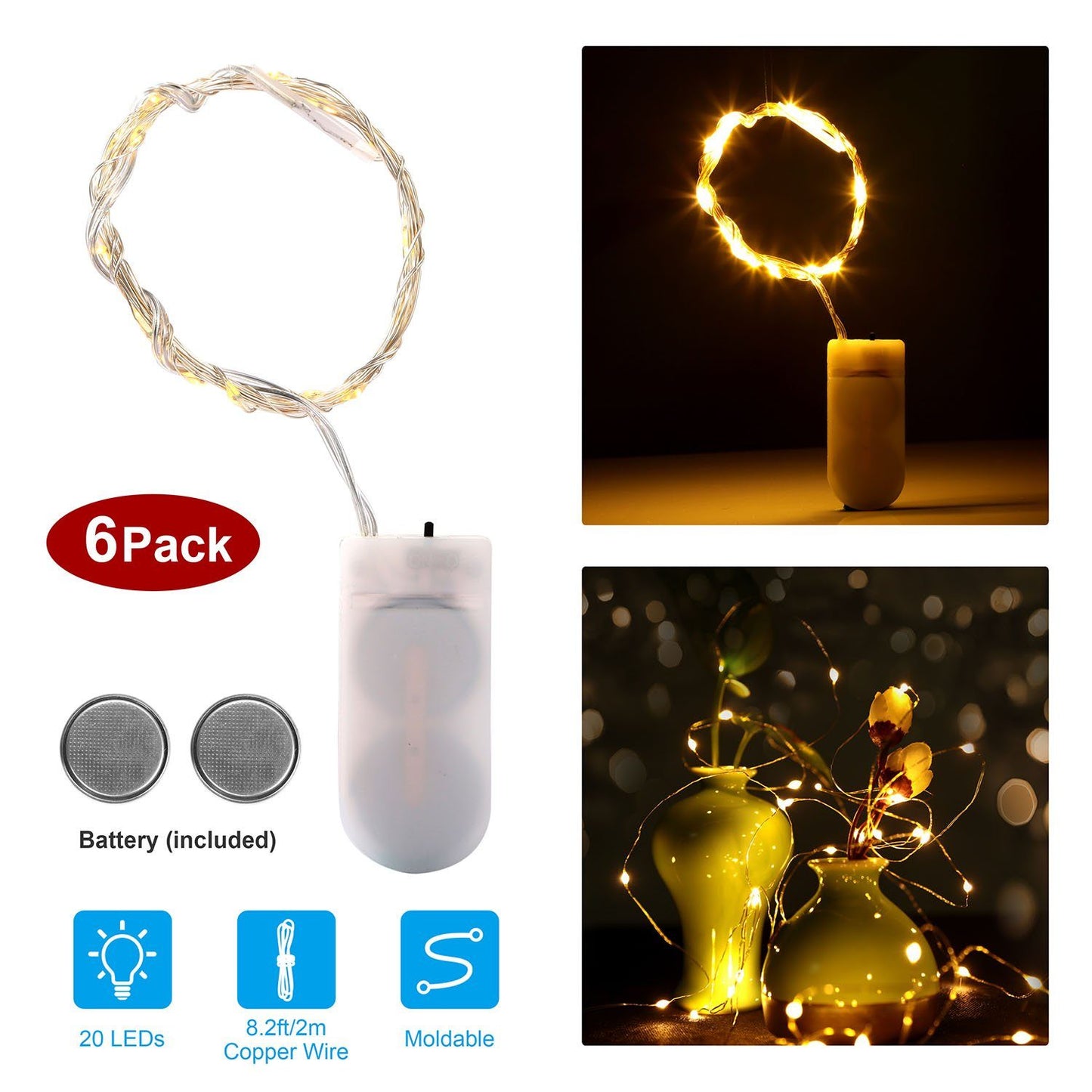 Frendorf | 6er-Pack: LED Lichterkette