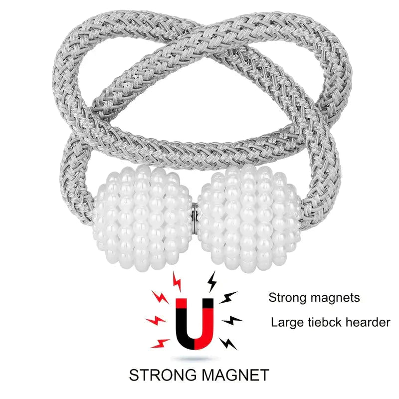 Frendorf | 6-Pack: Magnetische Vorhanghaltern, Dekorative Vorhanghalter