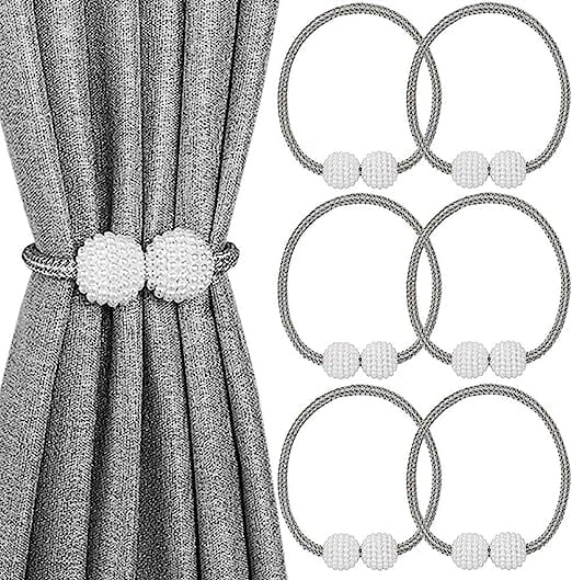 Frendorf | 6-Pack: Magnetische Vorhanghaltern, Dekorative Vorhanghalter