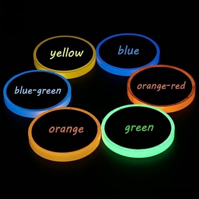Frendorf | 6-Pack: UV Gaffer fluoreszierendes Party Tape schwarzlichtreaktiv leuchtet im Dunkeln Tape