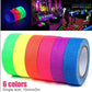 Frendorf | 6-Pack: UV Gaffer fluoreszierendes Party Tape schwarzlichtreaktiv leuchtet im Dunkeln Tape