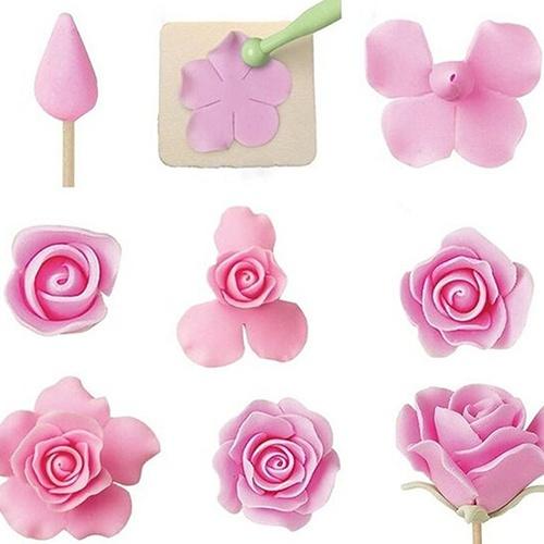 Frendorf | 6-teilig: Backform Fondant Kuchen Zuckerhandwerk Rose Blume Keks