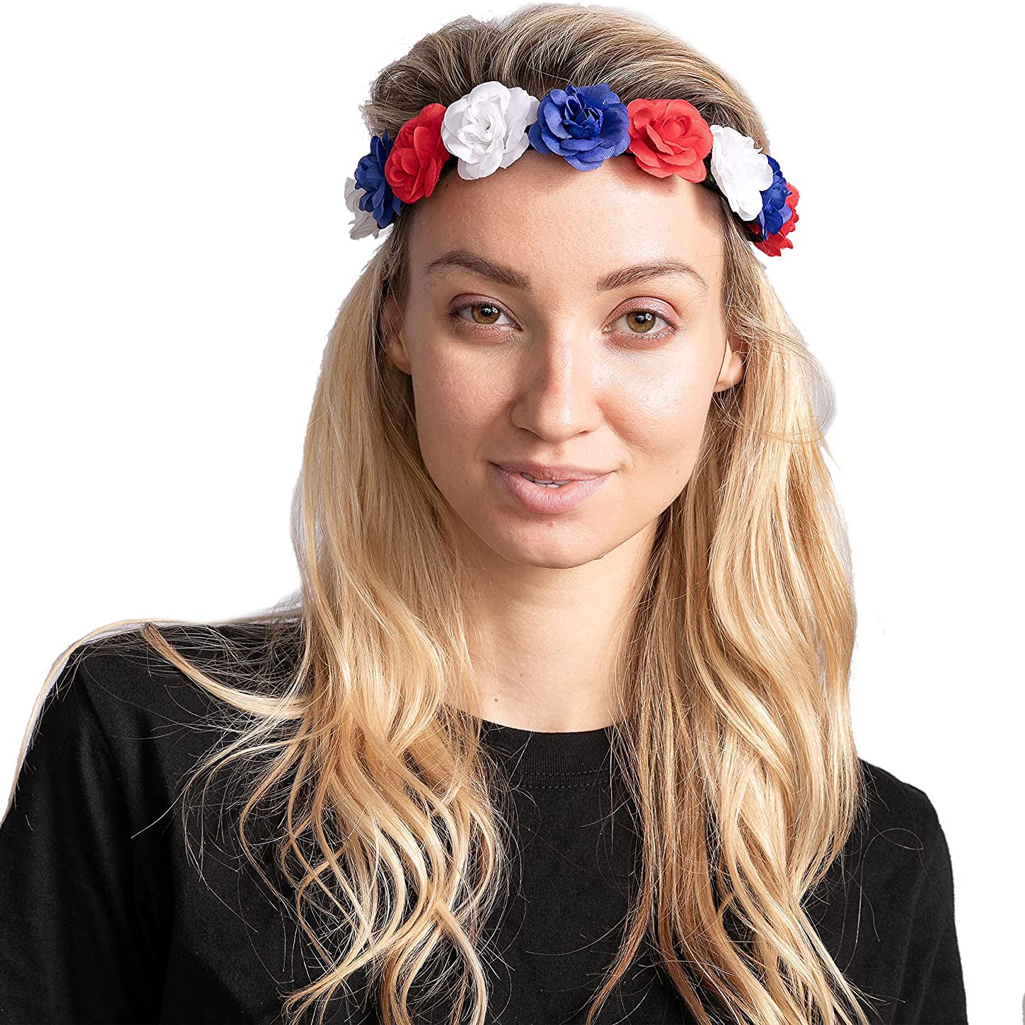 Frendorf | 6-teilige: Patriotische Blumen-Haarbänder