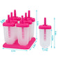 Frendorf | 6-Teilig: Eis am Stiel Formen Wiederverwendbar Eiscreme DIY Eis-Pop-Maker