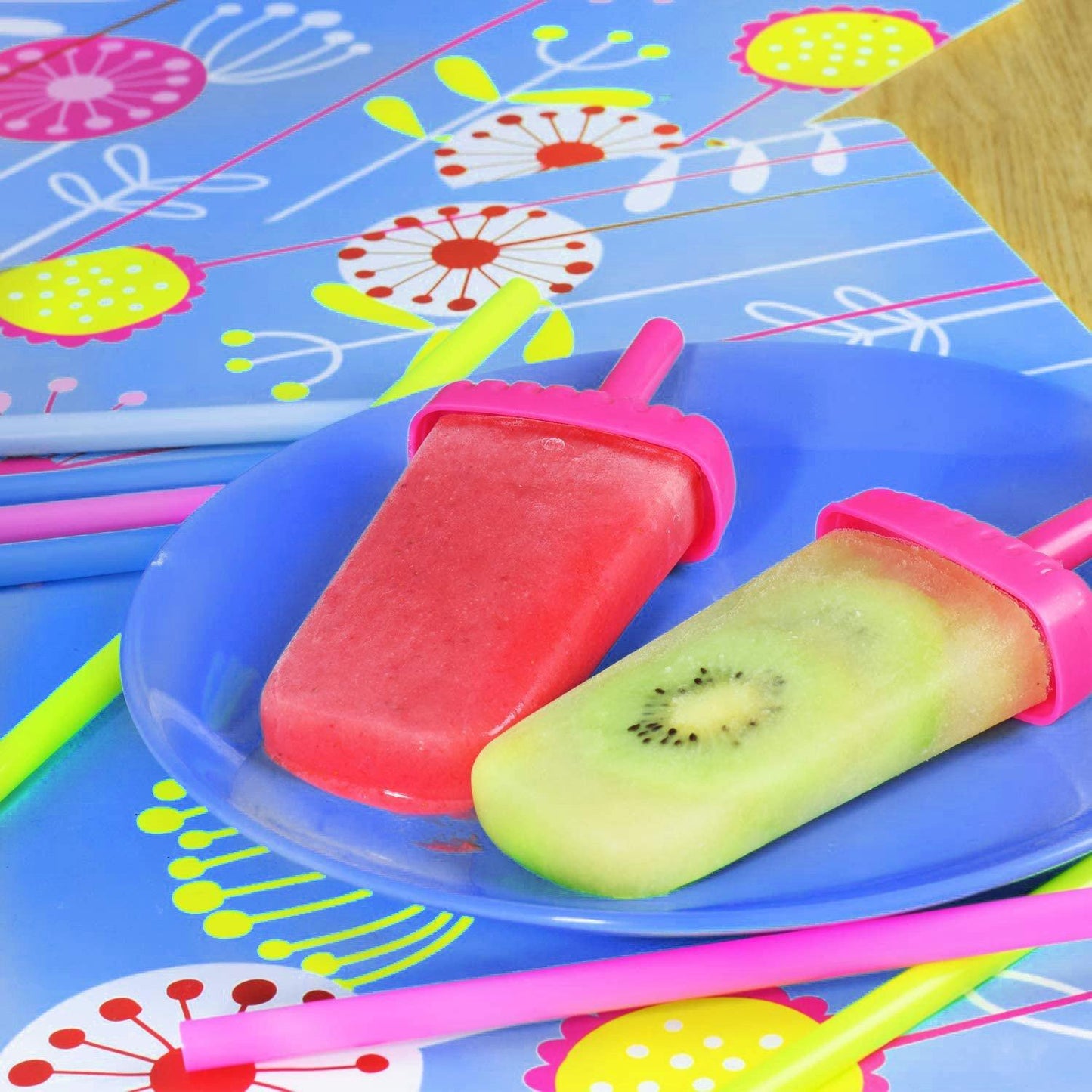 Frendorf | 6-Teilig: Eis am Stiel Formen Wiederverwendbar Eiscreme DIY Eis-Pop-Maker