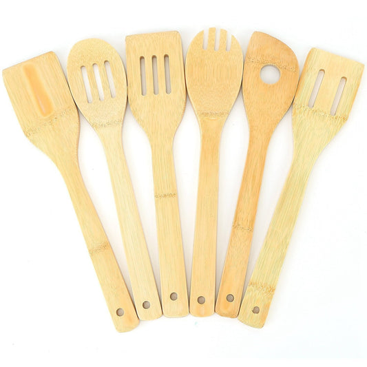 Frendorf | 6-Teilig: Koch utensil Bambus Holz Löffel