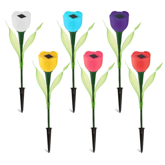 Frendorf | 6-Teile: Solar-Garten-Tulpenblumenlichter