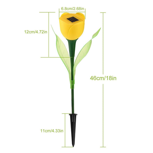 Frendorf | 6-Teile: Solar-Garten-Tulpenblumenlichter