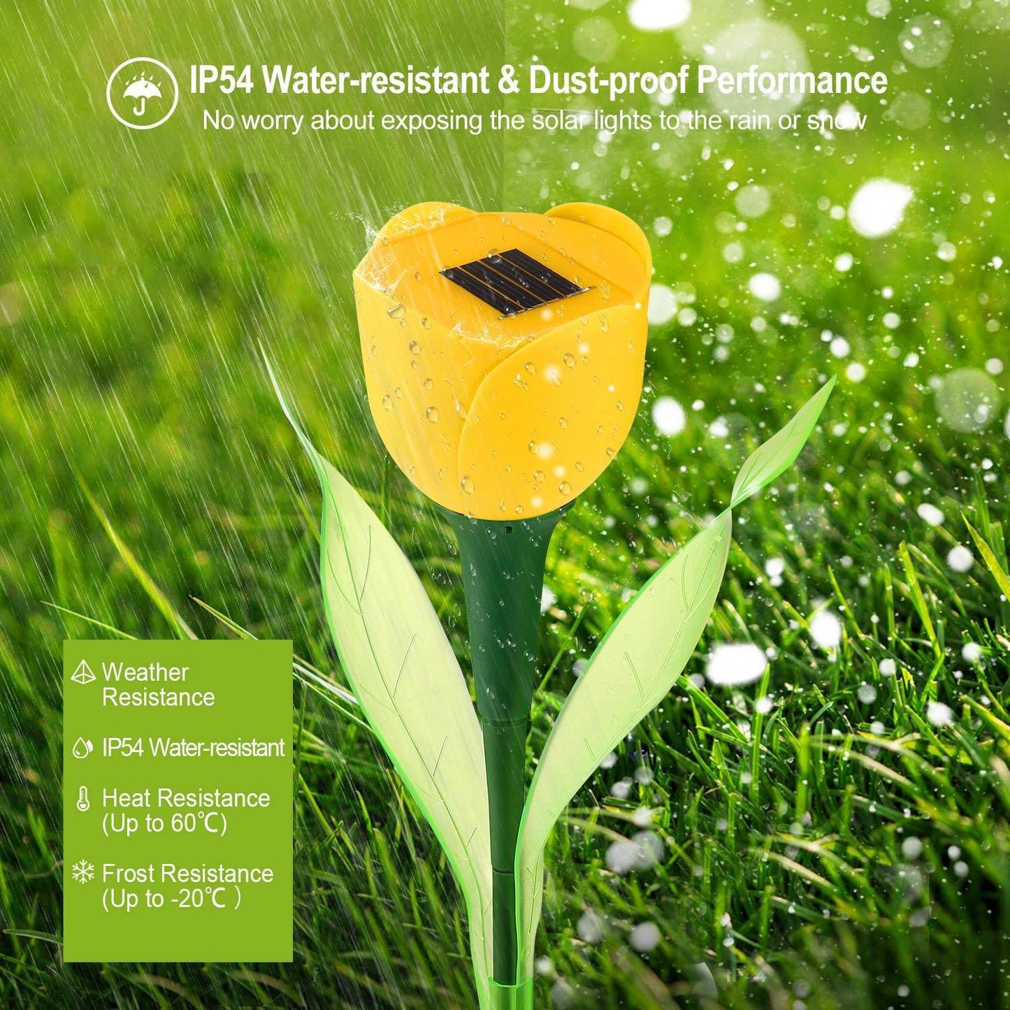 Frendorf | 6-Teile: Solar-Garten-Tulpenblumenlichter