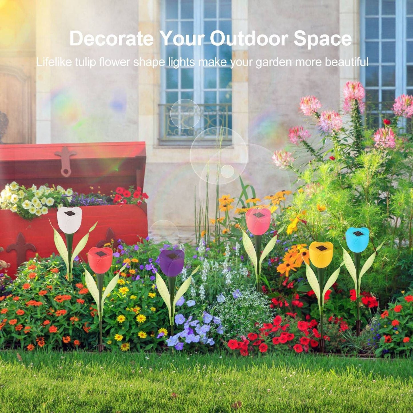 Frendorf | 6-Teile: Solar-Garten-Tulpenblumenlichter