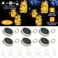 Frendorf | 6-Teile: Solarbetriebene Einmachglas-Deckelleuchten 20 LEDs