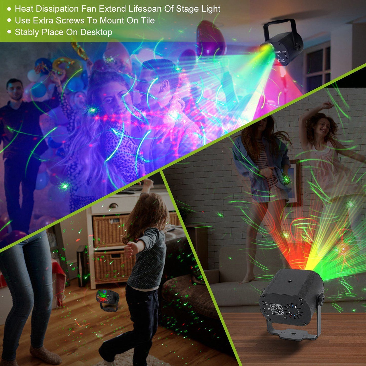 Frendorf | 60 Muster Laser Bühnenlicht Sound