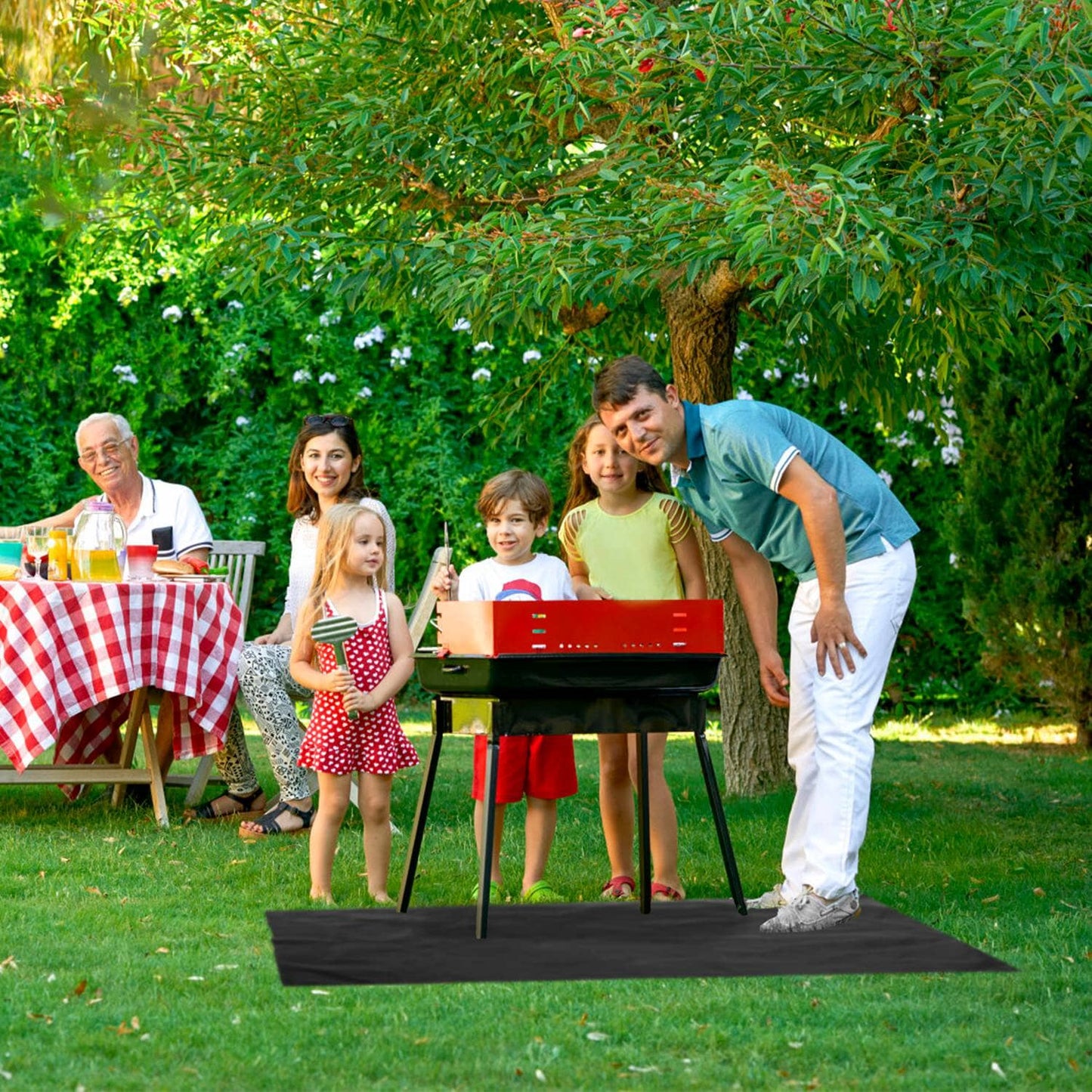 Frendorf | 60 x 39" Unter Grillmatte Faltend Ölabsorbierend Wiederverwendbar Wasserfest