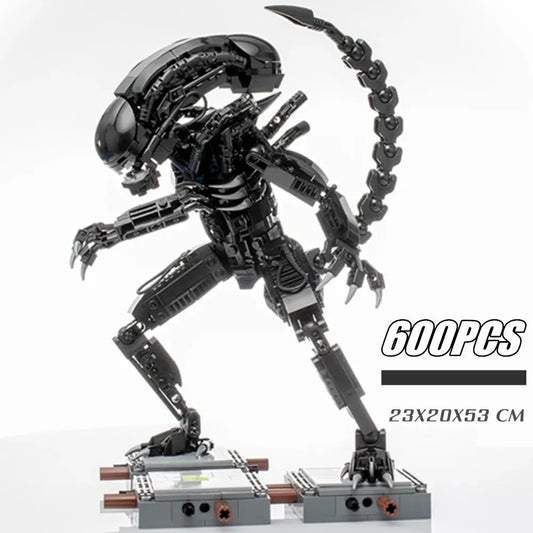 600PCS Prometheus Aliens Vs Predator Weltraum-Alien-Figur Mech Modellbausteine Spielzeug Kinder Geschenk