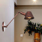Frendorf | Antiqued Bell Sconce Verlichting Fitting 1 Licht IJzeren Wandlamp in Roest met Swingarm voor Slaapkamer, 8"/12" Lang