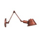 Frendorf | Ijzer Roest Afwerking Wandlamp Armatuur Bel 1-Lichts Boerderij Wandmontage Sconces met Swingarm van 6"+6"/12"+6" L