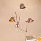 Frendorf | 2/3 Lampen Swing Arm Wandlicht Sconce Industrie Rost Finish Metall Wandmontierte Lampe mit Kegel Schirm