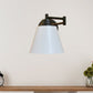 Frendorf | Schwarz/Weiß 1 Kopf Wandlampe Scone Vintage Eisen konische Schwenkarm Wandmontierte Lampe für das Studienzimmer