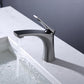 Frendorf | Moderner Gefäß Wasserhahn Messing Hebelgriffe Niedriger Bogen mit Wasserschlauch Badezimmer Gefäß Wasserhahn