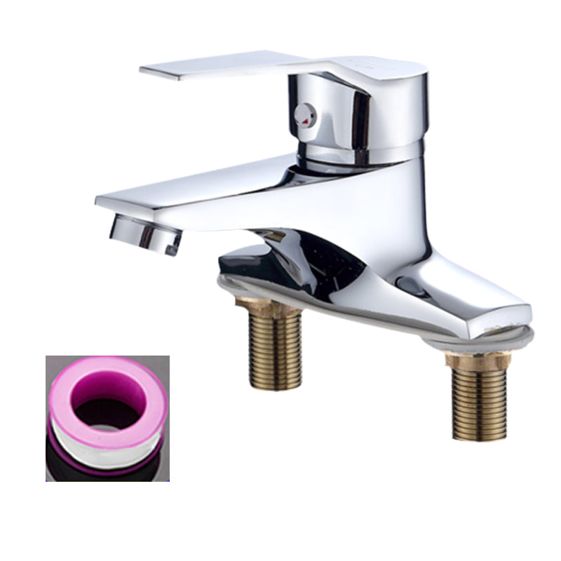 Frendorf | 1oder2-Griff Gebürstetes Nickel Weitverbreiteter Wasserhahn 2 Loch Center Set Waschbecken Wasserhahn